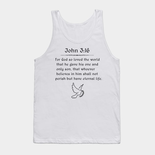 John 3:16 Tank Top by swiftscuba